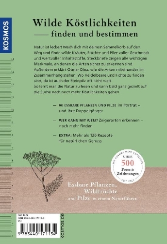 Buchcover und Innenansicht für das Buch: Unsere essbare Natur