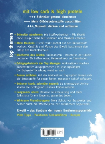 Buchcover und Innenansicht für das Buch: Forever Young - Geheimnis Eiweiß