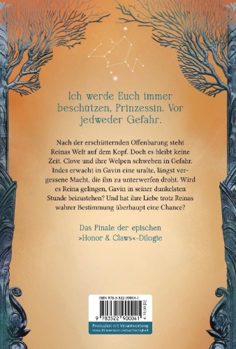 Buchcover und Innenansicht für das Buch: Honor & Claws 2: Captured Stars