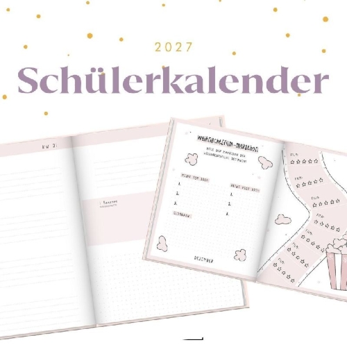 Buchcover und Innenansicht für das Buch: Schülerkalender 2026 / 2027 Das wird mein Jahr
