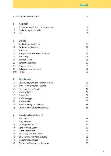 Buchcover und Innenansicht für das Buch: KomplettTrainer Gymnasium Physik 7.-10. Klasse