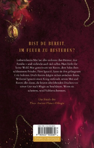 Buchcover und Innenansicht für das Buch: These Ancient Flames 2: Burn