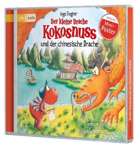 Buchcover und Innenansicht für das Buch: Der kleine Drache Kokosnuss und der chinesische Drache