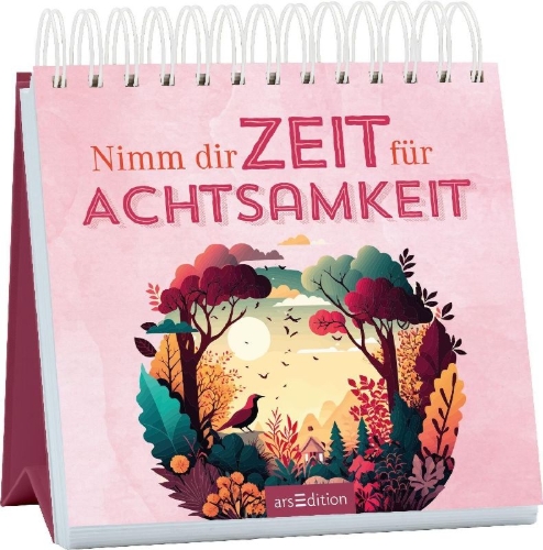 Buchcover und Innenansicht für das Buch: Nimm dir Zeit für Achtsamkeit