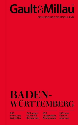 Buchcover und Innenansicht für das Buch: Gault & Millau Genuss Guide Baden Württemberg