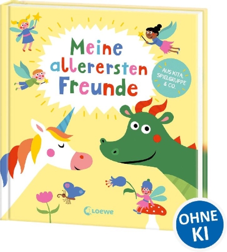 Buchcover und Innenansicht für das Buch: Meine allerersten Freunde (Fabelwesen)