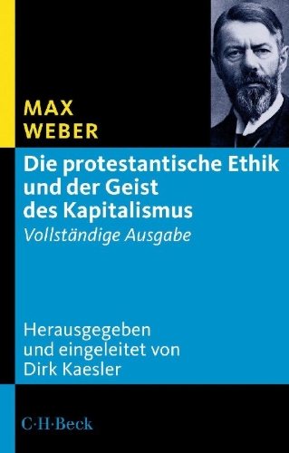Buchcover und Innenansicht für das Buch: Die protestantische Ethik und der Geist des Kapitalismus