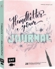 Buchcover und Innenansicht für das Buch: Handletter your Journal