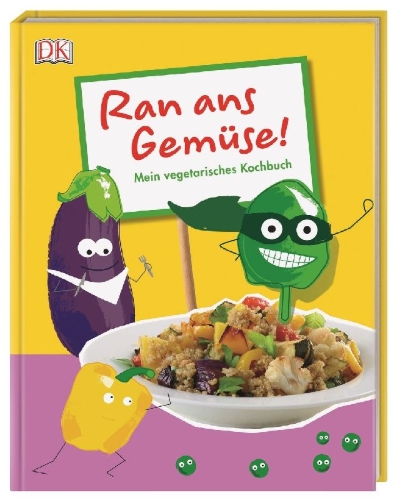 Buchcover und Innenansicht für das Buch: Ran ans Gemüse!