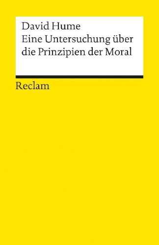 Buchcover und Innenansicht für das Buch: Eine Untersuchung über die Prinzipien der Moral