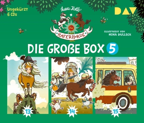Buchcover und Innenansicht für das Buch: Die Haferhorde - Die große Box 5 (Teil 13-15)
