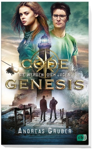 Buchcover und Innenansicht für das Buch: Code Genesis - Sie werden dich jagen