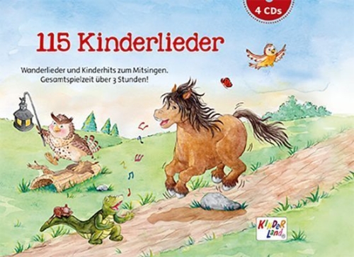 Buchcover und Innenansicht für das Buch: 115 Kinderlieder