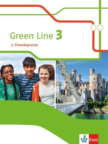 Buchcover und Innenansicht für das Buch: Green Line 3. Schulbuch Klasse 8. Ausgabe 2. Fremdsprache