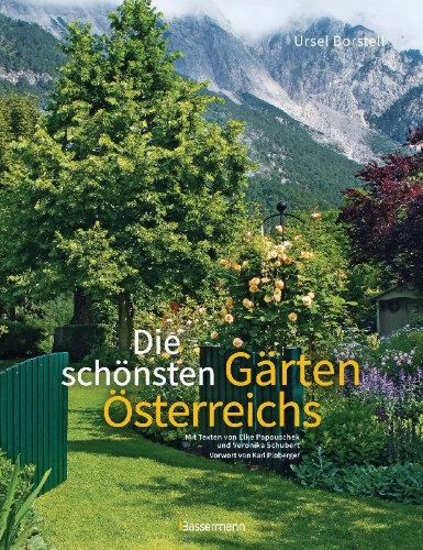 Buchcover und Innenansicht für das Buch: Die schönsten Gärten Österreichs