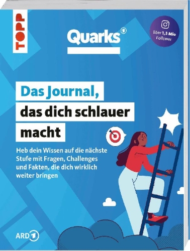 Buchcover und Innenansicht für das Buch: Quarks. Das Journal, das dich schlauer macht