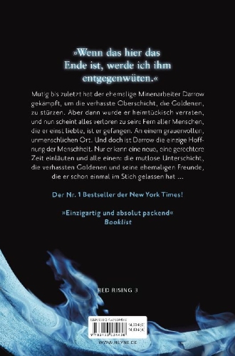 Buchcover und Innenansicht für das Buch: Red Rising - Book 3 Moring Star