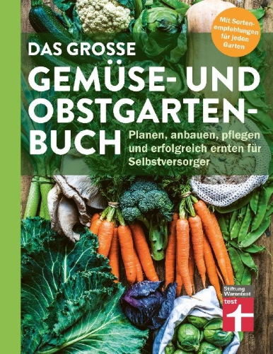 Buchcover und Innenansicht für das Buch: Das große Gemüse- und Obstgartenbuch