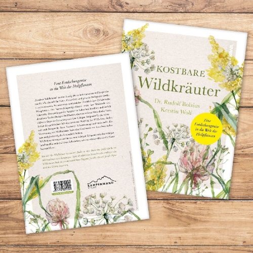 Buchcover und Innenansicht für das Buch: Kostbare Wildkräuter