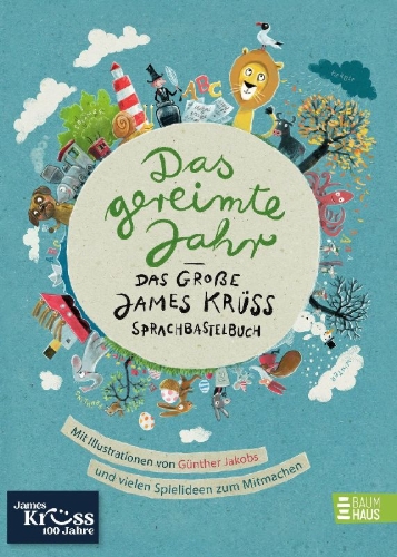 Buchcover und Innenansicht für das Buch: Das gereimte Jahr - Das große James-Krüss-Sprachbastelbuch