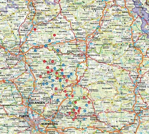 Buchcover und Innenansicht für das Buch: Fränkische Schweiz - Wandern & Einkehren