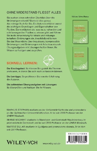 Buchcover und Innenansicht für das Buch: Wiley-Schnellkurs Strömungsmechanik