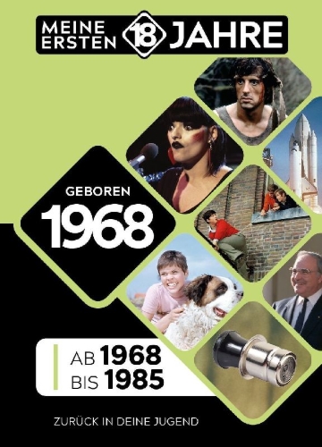 Buchcover und Innenansicht für das Buch: Geboren 1968
