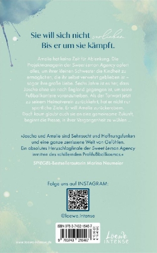 Buchcover und Innenansicht für das Buch: Funkenstille (Sweet Lemon Agency, Band 3)