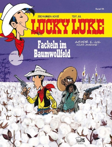 Buchcover und Innenansicht für das Buch: Les Aventures de Lucky Luke d'après Morris 9: Un cow-boy dans le coton