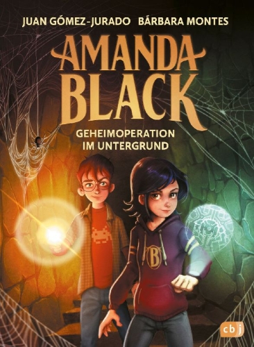 Buchcover und Innenansicht für das Buch: Amanda Black - El amuleto perdido