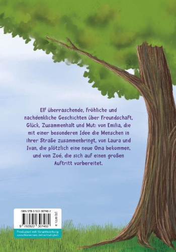 Buchcover und Innenansicht für das Buch: Das bunte Geschichtenbuch zur Erstkommunion
