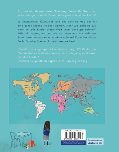 Buchcover und Innenansicht für das Buch: 100 Kinder