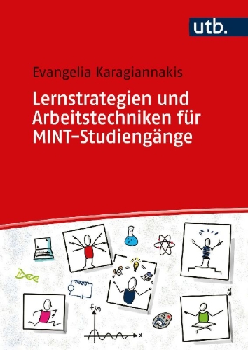 Buchcover und Innenansicht für das Buch: Lernstrategien und Arbeitstechniken für MINT-Studiengänge
