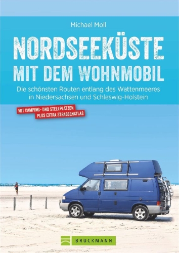 Buchcover und Innenansicht für das Buch: Nordseeküste mit dem Wohnmobil