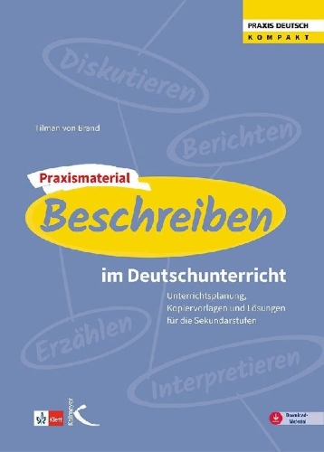 Buchcover und Innenansicht für das Buch: Praxismaterial: Beschreiben im Deutschunterricht