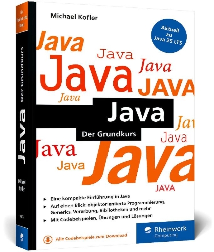 Buchcover und Innenansicht für das Buch: Java