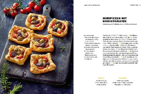 Buchcover und Innenansicht für das Buch: Fast & Tasty
