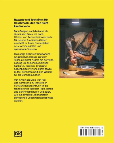 Buchcover und Innenansicht für das Buch: Fermentieren. Rezepte und Techniken für Geschmack, den man nicht kaufen kann
