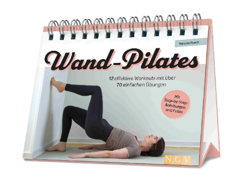 Buchcover und Innenansicht für das Buch: Wand-Pilates
