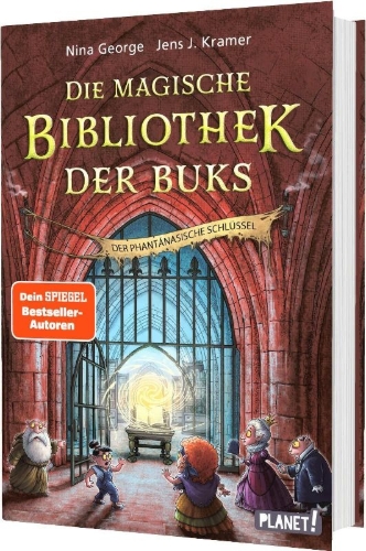 Buchcover und Innenansicht für das Buch: Die magische Bibliothek der Buks 3: Der Phantánasische Schlüssel