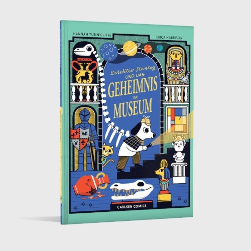 Buchcover und Innenansicht für das Buch: Detective Stanley and the Mystery at the Museum