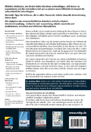 Buchcover und Innenansicht für das Buch: Wissenschaftliche Arbeiten schreiben