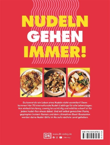 Buchcover und Innenansicht für das Buch: Nudeln Nudeln Nudeln
