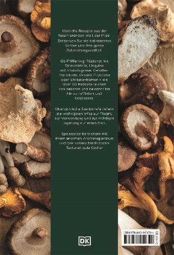 Buchcover und Innenansicht für das Buch: Pilze. Das Kochbuch