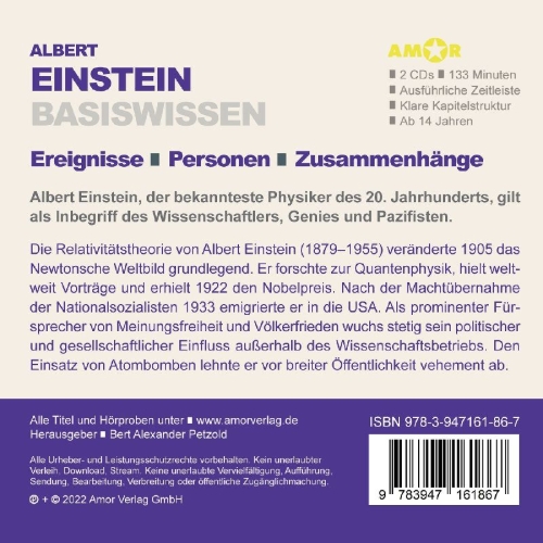 Buchcover und Innenansicht für das Buch: Albert Einstein (2 CDs) - Basiswissen