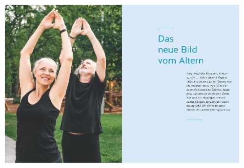 Buchcover und Innenansicht für das Buch: Du bist so alt wie dein schwächstes Organ