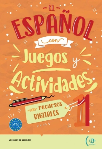 Buchcover und Innenansicht für das Buch: El español con juegos y actividades 1