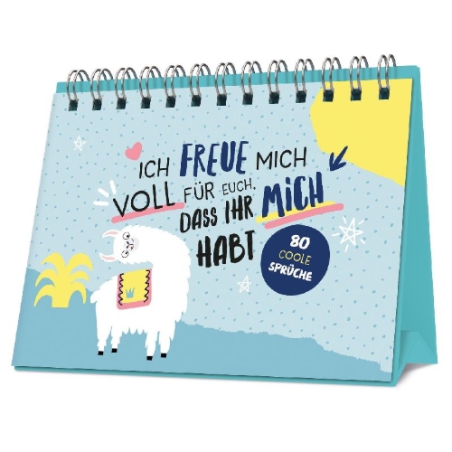 Buchcover und Innenansicht für das Buch: Ich freue mich voll für euch, dass ihr mich habt