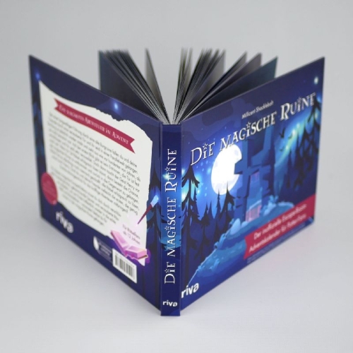 Buchcover und Innenansicht für das Buch: Die magische Ruine