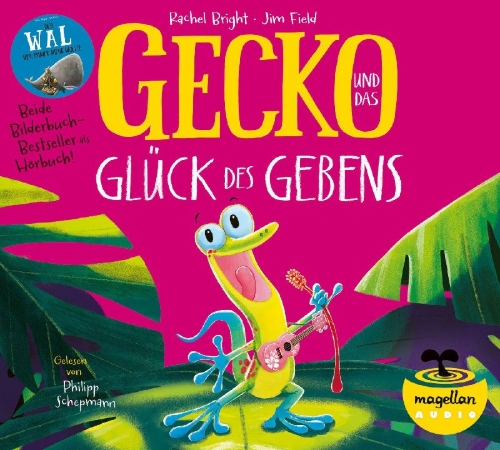 Buchcover und Innenansicht für das Buch: Gecko und das Glück des Gebens / Der Wal, der immer mehr wollte (Audio-CD)